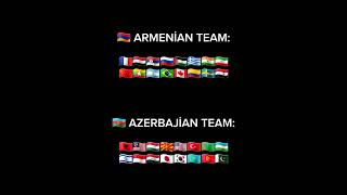 ARMENİAN TEAM VS AZERBAJİAN shorts kefşet [upl. by Artapoelc112]