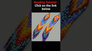 Long Native Style Fringe Earrings seedbeadsearrings beadingtutorials fringeearrings diy [upl. by Lacim]