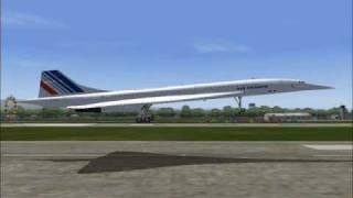 Concorde in FS9 [upl. by Euqenimod]