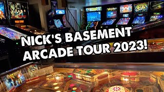 Home Arcade Tour Nicks Basement Game Room [upl. by Pliner]