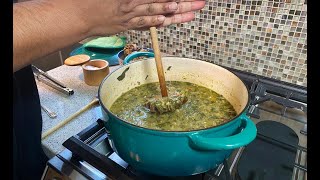 Salted Beef Callaloo TastyTuesdays  CaribbeanPotcom [upl. by Synned]