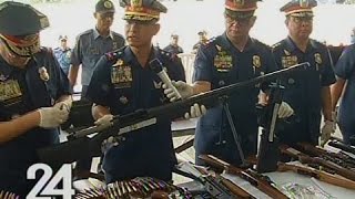 Matataas na kalibre ng baril at libulibong bala nasabat sa compound ng magkapatid na Manalo [upl. by Ahse]