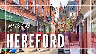 Hereford England City Walk 2021  After Lockdown [upl. by Naoh66]