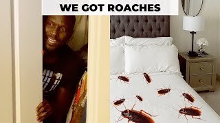 Our apartment is infested with ROACHES  Prank  Destene and Brandon [upl. by Nosnev]