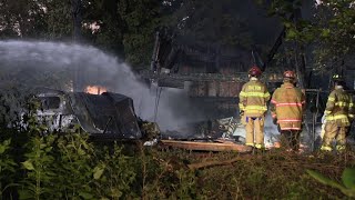 Fire destroys home in Lackawanna County [upl. by Nevada]