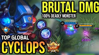 CYCLOPS BEST BUILD 2023  TOP GLOBAL CYCLOPS GAMEPLAY  MOBILE LEGENDS✓ [upl. by Marchal1]