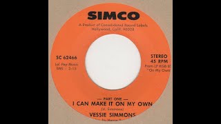 1979  Vessie Simmons – I Can Make It On My Own [upl. by Letsirhc145]