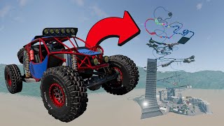 Cars Keep Climbing  BeamNG Drive Up Map  Part 2 [upl. by Dilaw]