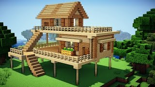 Minecraft Starter House Tutorial  How to Build a House in Minecraft  Easy [upl. by Nosille968]