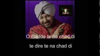 PANJABI KARAOKE BOLO TARA RA RA daler mehndi [upl. by Yaral]