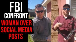 FBI Agents Show Up To Womans House Over BIDEN SOCIAL MEDIA POSTS [upl. by Hanikas]