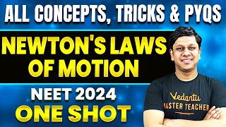 Newtons Laws of Motion In One Shot  All Concepts Tricks And PYQs  NEET 2024  Restart Series [upl. by Colin]