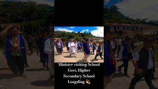 Education Minister visiting School Govt Higher Secondary School Longding💫 [upl. by Vivienne]