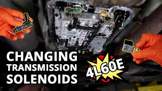 HOW TO Replace All 4L60E Shift Solenoids and Torque Converter Clutch TCC Solenoid Silverado 1500 [upl. by Emoreg189]