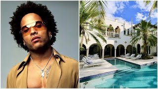 ★ See Inside Lenny Kravitzs Former Miami Beach Home [upl. by Anoyek]