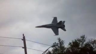 FA18 Super Hornet very LOW Fly by [upl. by Drud]