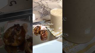 Dates Shake with Stuffed Dates homecafe dates datesshake datessweet [upl. by Maghutte]