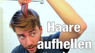 HAARE AUFHELLEN ohne Färben So mach ichs [upl. by Rosel22]