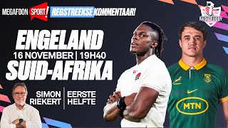 ENGELAND VS SPRINGBOKKE  EERSTE HELFTE  RADIORUGBY [upl. by Nylrahc73]