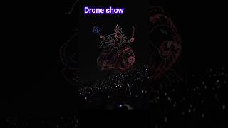 Durga Puja drone show in Maysur dashera drone droneshow hindufestival durgapuja youtubeshorts [upl. by Archaimbaud]