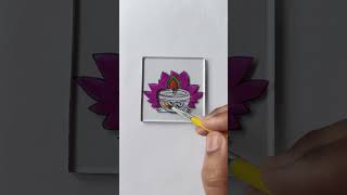 Diya glass painting🎨 glasspainting painting soloart30 diwali art ytshorts shorts yt [upl. by Lokcin499]