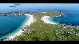 The unknown beauty of Ireland  Best beaches in Connemarra  Galway Ireland Drone view 4K [upl. by Zina]