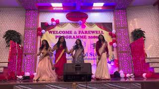 Dance covered by students farewell amp welcome program 2080  SMS [upl. by Loos778]