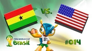 FIFA Fußball Weltmeisterschaft 2014 014  Ghana  USA [upl. by Ranique]