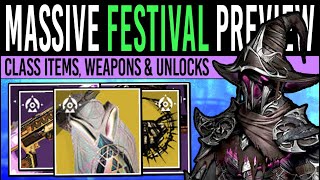 Destiny 2 SPOOKY EXOTIC CLASS ITEMS Festival PREVIEW New Weapons Event Secrets Cosmetics 2024 [upl. by Auberon8]