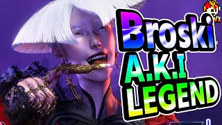 SF6 Broski AKI Legend  sf6 SFWX StreetFighter6 sfvi aki AKI [upl. by Savior]