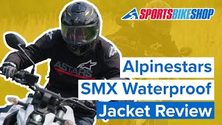 Alpinestars SMX Waterproof textile motorcycle jacket review  Sportsbikeshop [upl. by Enybor965]