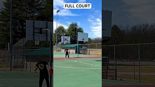 Full Court Frisbee Basketball Trick Shot shorts trickshots trickshot frisbee [upl. by Atilam]