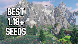 Minecraft 118 Seeds  5 Awesome Mountain Seeds [upl. by Aliled]