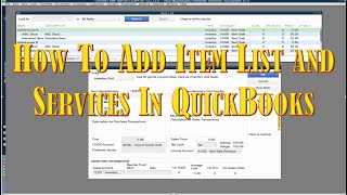 How To add Item list and Service In QuickBooks [upl. by Nmutua]