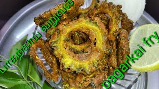 Pagarkai fry recipe in tamilபாகற்காய் வறுவல் [upl. by Tterej]