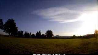 Timelapse du ciel et des vaches à Madelonnet le 19 et 20 juin 2013 [upl. by Blankenship]