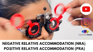 Negative relative accommodation NRA Positive relative accommodation PRA [upl. by Tnecnev274]