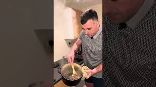 Spaghetti bolognaise  with a twist sirloin steak amp fresh tagliatelle cooking food italy beef [upl. by Asen]