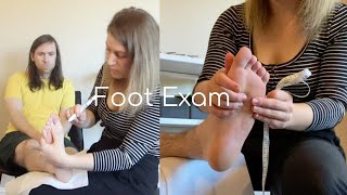 Foot Exam with Measuring Molding and Fitting for Orthotics [upl. by Gaelan]