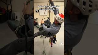 climbing a rope with a belay device  rockclimbing rescueoutdoorclimbing climbingschool [upl. by Ydurt]