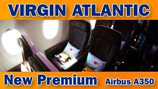 Virgin Atlantic Premium on Airbus A3501000  Launch of the new aircraft [upl. by Leitman431]