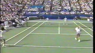 SabatiniGraf v NavratilovaMandlikova US Open 1989 pt5 [upl. by Oinolopa]