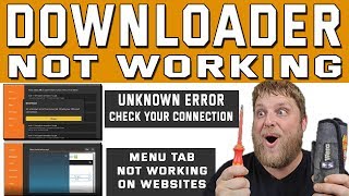 Downloader Not Working  Unknown Error or Menu Tab Not Opening All Problems Solved [upl. by Anires]
