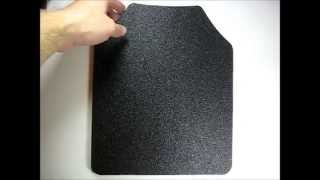 Body Armor  AR500 Steel Plate  Base FragSpall Coating  Level III Curved 10x12 [upl. by Eiaj]