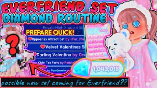 GET DIAMONDS QUICK FOR THE NEW EVERFRIEND SET WITH THIS ROUTINE PREPARING ROBLOX Royale High [upl. by Ennoira458]