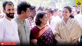 Ashwini Puneeth Rajkumar amp Geetha Shivarajkumar Together At Dr Rajkumar Death Anniversary [upl. by Aisekal632]