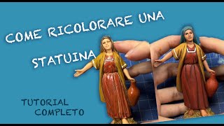 Come ricolorare una statuina presepemodellismo [upl. by Etteniotnna]