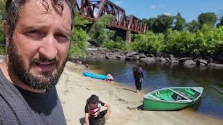 Merrimack River Canoe Trip Manchester NH [upl. by Nossah466]