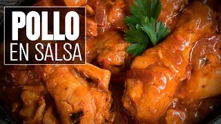 como preparar un delicioso POLLO EN SALSA de tomate fácil y rápido [upl. by Calv]