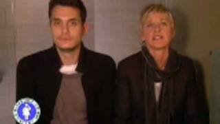 John Mayer amp Ellen sing in the bathroom [upl. by Chema]